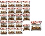 Servieren Sie einfach selbstgemachte Speisen wie z.b Honig, Marmelade, Geeles, Gewürze das ideale Glas für Imker. Höhe ca 3,5 cm Durchmesser ca 4,3 cm