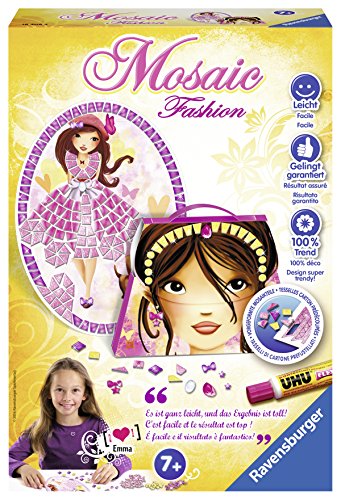 Ravensburger Creation 18406 - Bastelset, Mosaic Fashion mit Glitter und...