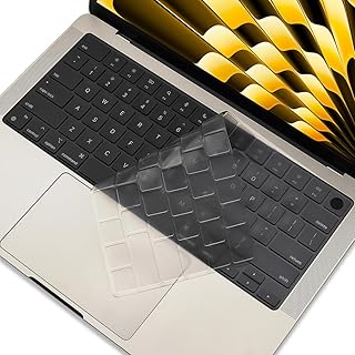 Transparent Keyboard Cover Skin for MacBook Air 15.3" 13.6 inches A2941 A2681 M2 Chip Released in Jun. 2023 US/CA Layout TPU Ultra Thin Protector Accessories