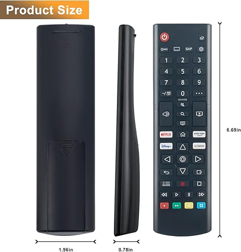 Miniatura 5 de AKB76037601 - Control remoto de repuesto para LG Smart TV 55UP7000PUA 65UP7000PUA 50UP7000PUA 32LM577BPUA 32LM577BZUA 32LM627BPUA 32LM637BPUB