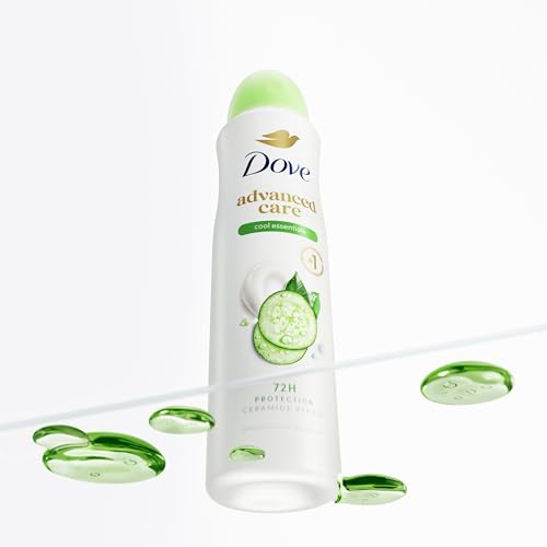 Image of Dove Advanced Care Antiperspirant Deodorant Dry Spray Cool Essentials for helping your skin barrier repair after shaving With Pro Ceramide Technology 3.8 fl oz