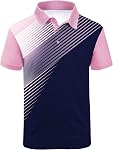 ZITY Men's Golf Shirt Short Sleeve Polo Shirt Moisture Wicking Performance Print Poloshirt for Men Clasic Collared T-Shirt