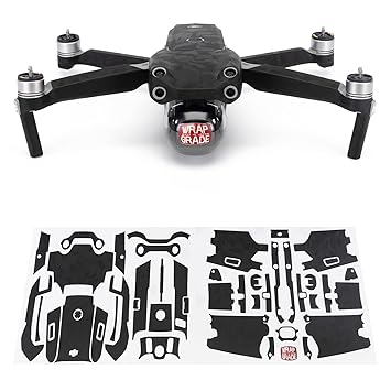 Wrapgrade Main Unit Skin DJI Compatible with DJI Air 2S (Black Bumpy CAMO)