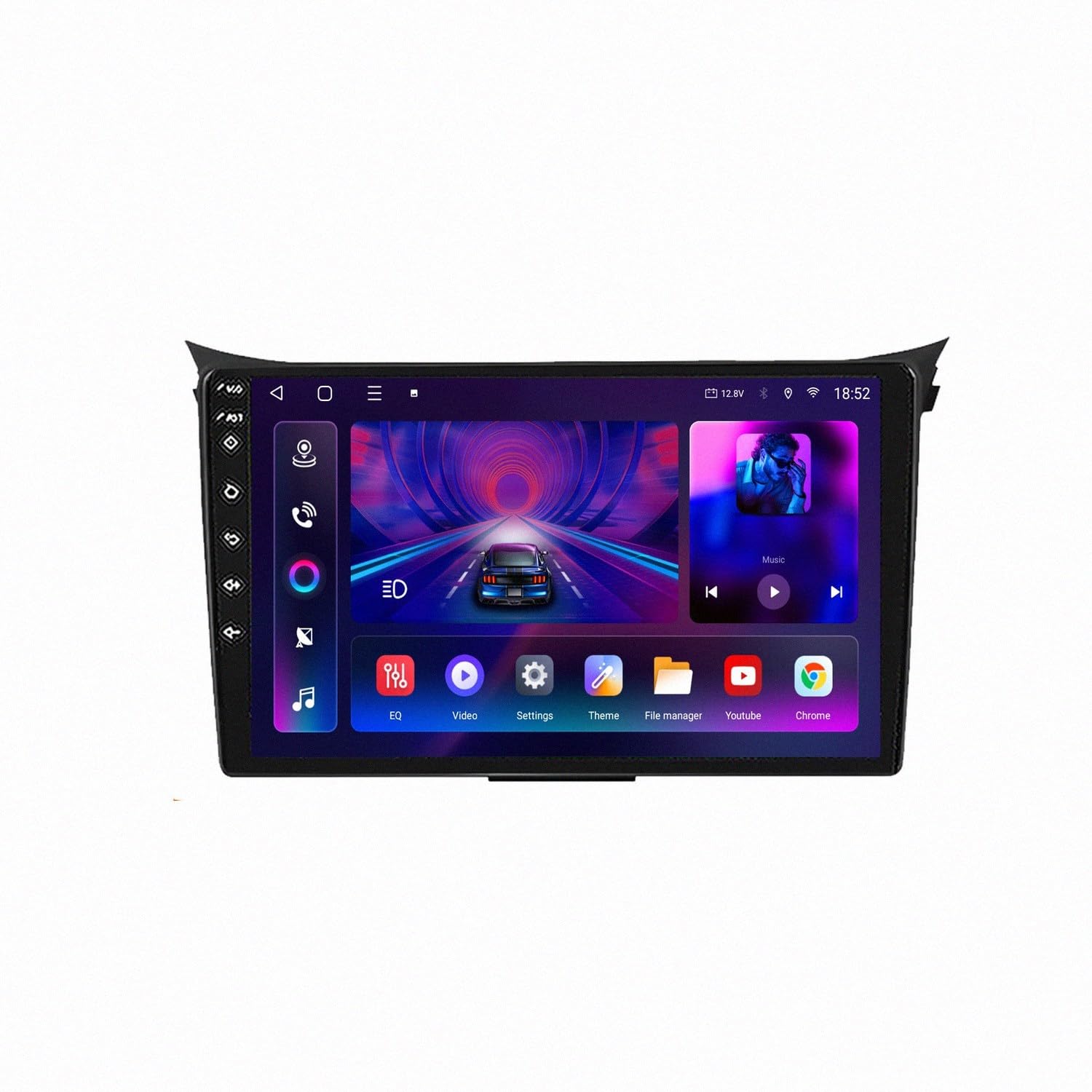 Táctil de Navegación GPS para Hyundai i30 II 2 GD 2011-2017 9 Pulgadas Android 15 Autoradio Mirror Link SWC para, 4 Core 2G+64G