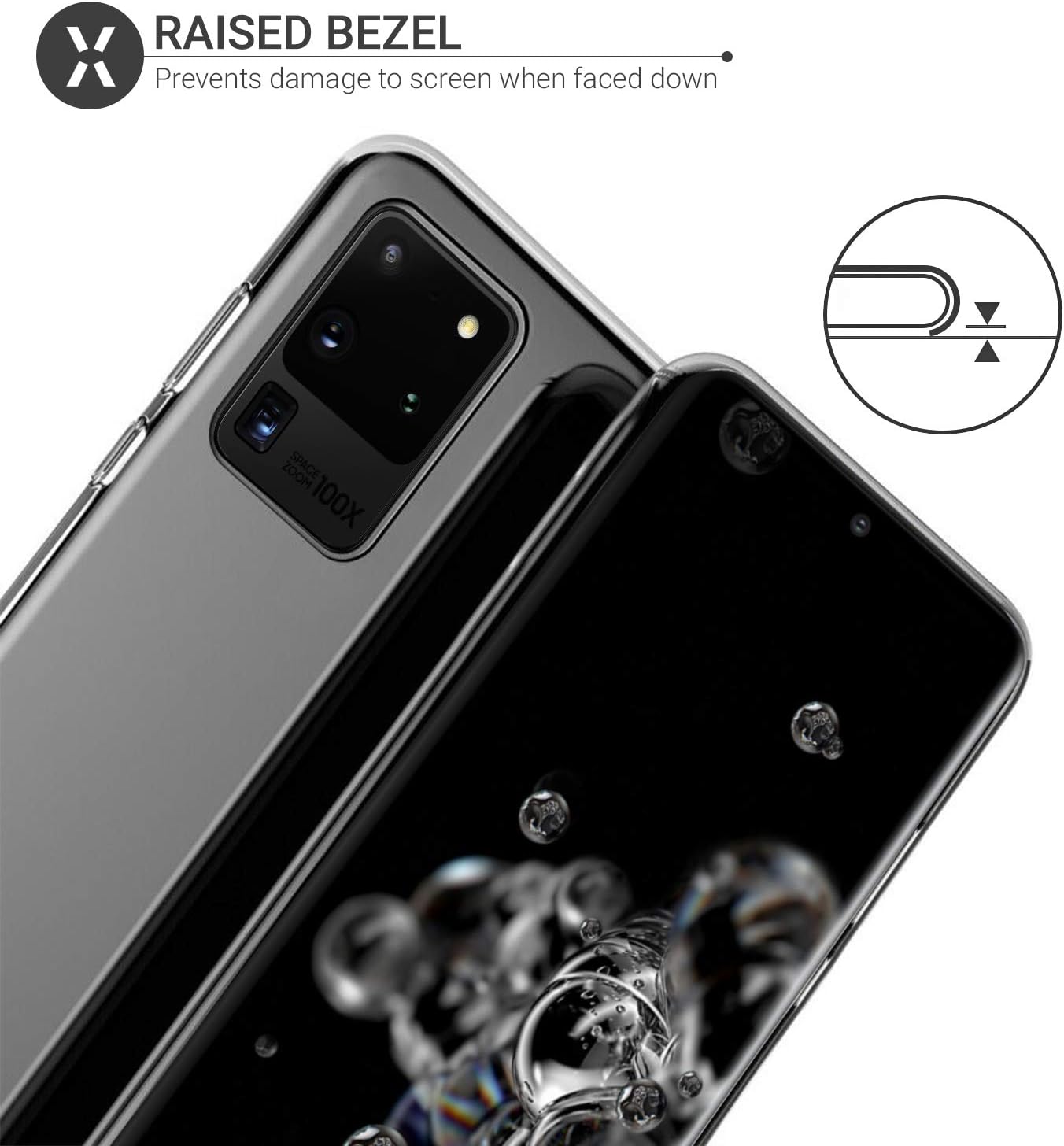 Amazon Com Olixar For Samsung Galaxy S Ultra Clear Case Silicone Gel Tpu Flexible Ultra Thin Slim Protection Wireless Charging Compatible Shockproof Phone Cover Crystal Clear Cell Phones Accessories