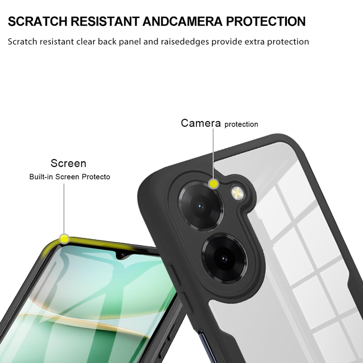 COMAKU Xiaomi Redmi A5 4G Case, Full Body Protection, Shockproof With - View #4