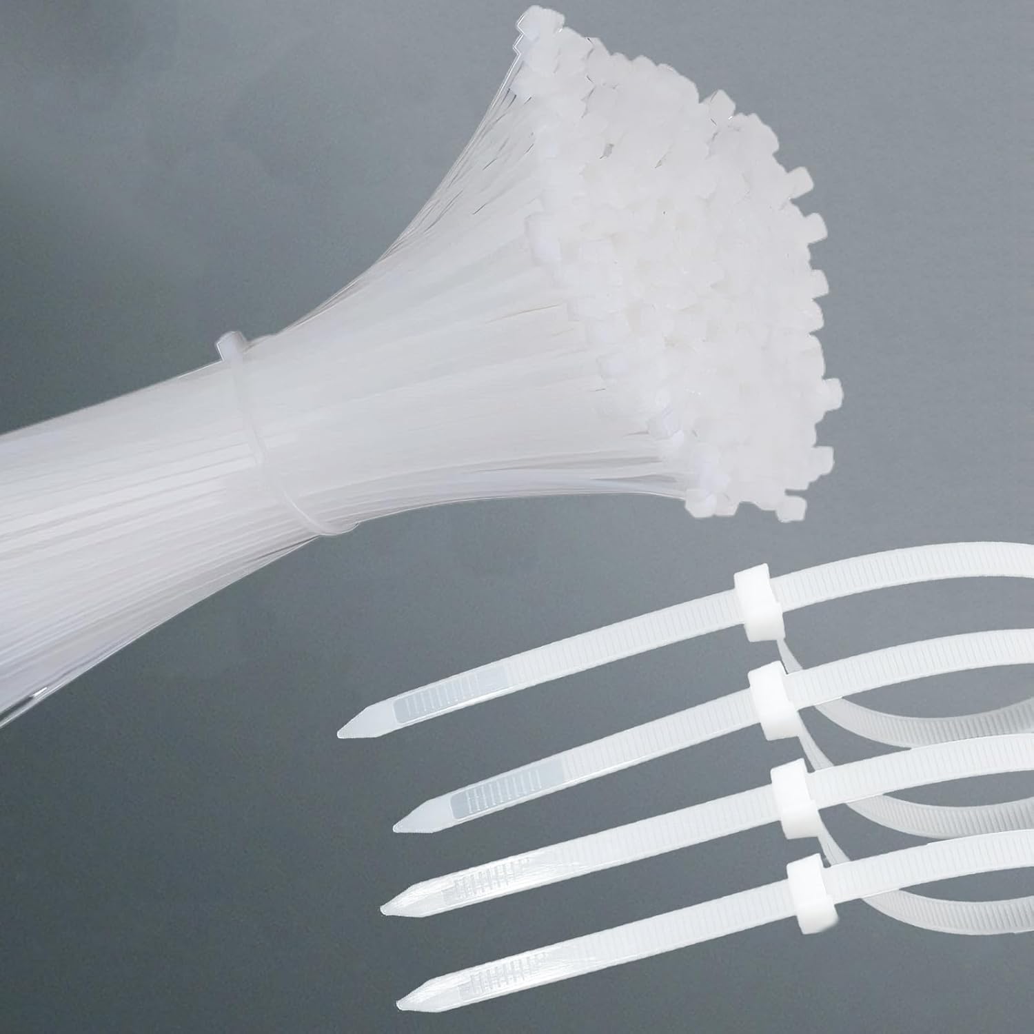 100 bridas de nailon con cierre automático