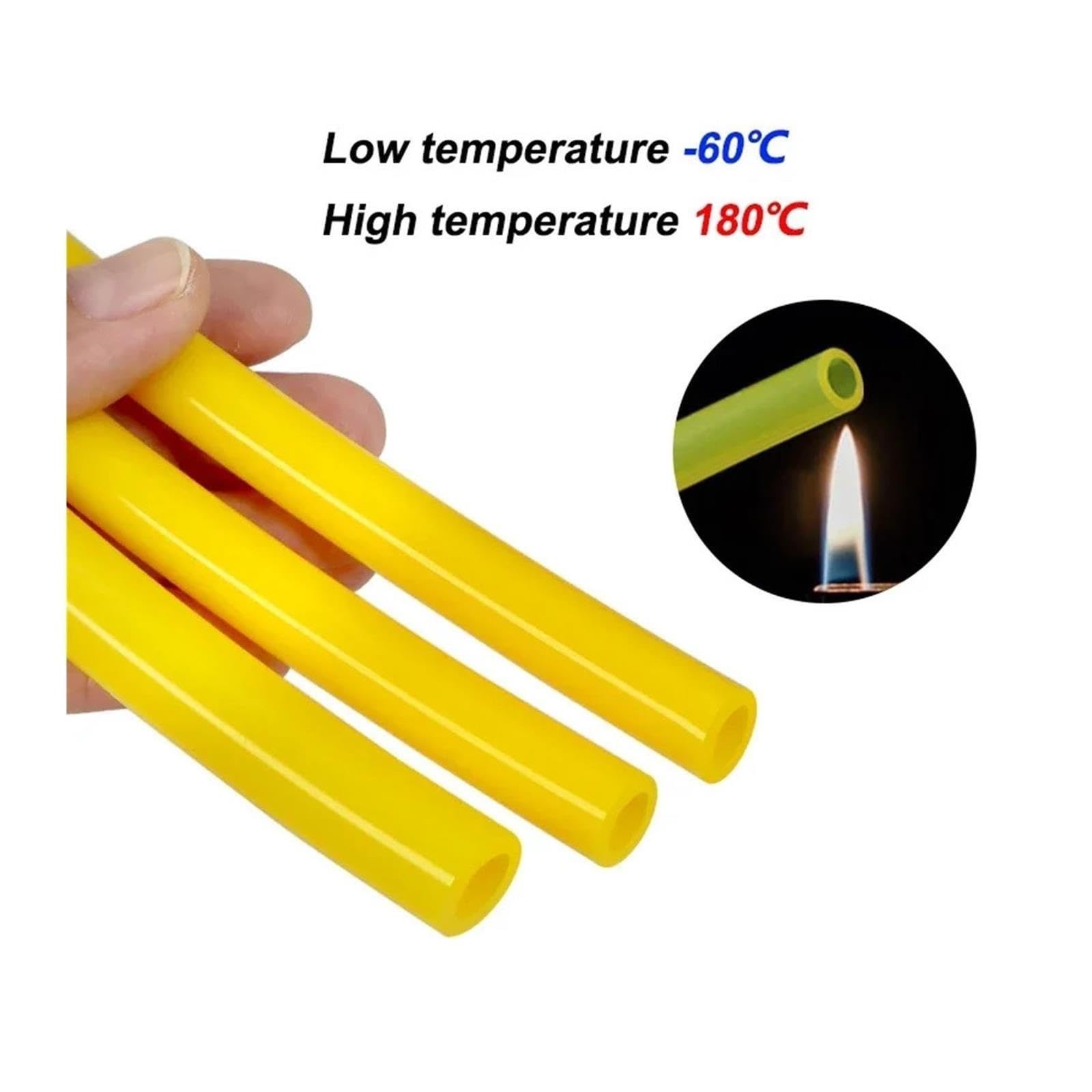 Yellow Silicone Tube 2mm ~ 14mm Flexible Pipe