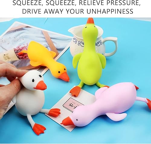 Miniatura 3 de Divertidos y lindos juguetes elásticos de pato suave, juguetes para aliviar el estrés, juguetes para ansiedad, recuerdos de fiesta para niños,