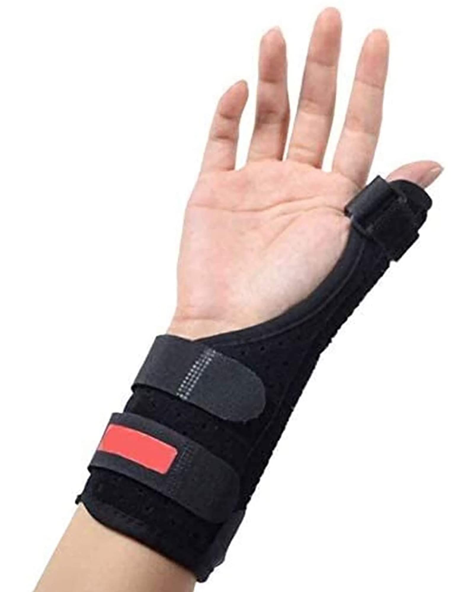 Supporto per stecca per mano regolabile, lega di alluminio, immobilizzazione notturna, tutore per dito, polso, stabilizzatore per pollice, per artrite
