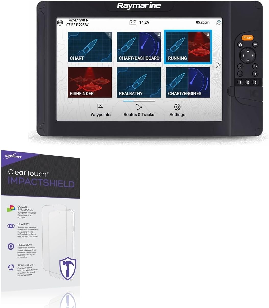 BoxWave Screen Protector Compatible With Raymarine Element 7 S - ClearTouch ImpactShield (2-Pack), Impenetrable Screen Protector Flexible Film