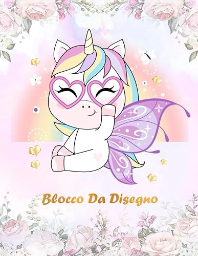Blocco da Disegno Unicorno: Album da disegno per bambini | A4 - 110 pagine
