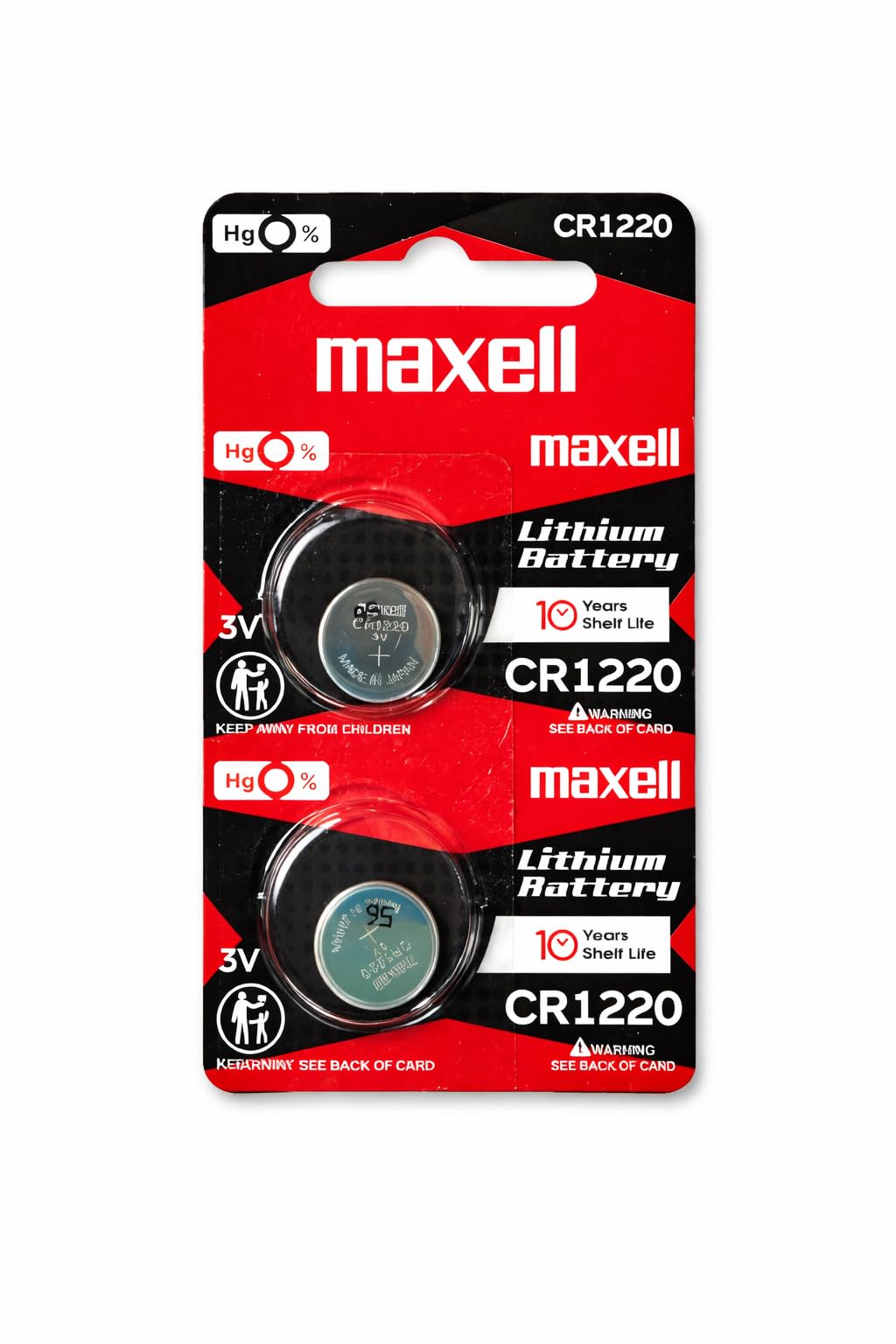 2 Pieces of Maxell CR1220 Lithium Button Coin Cell Battery 3V Imported CR 1220 Fresh Stock-image-9