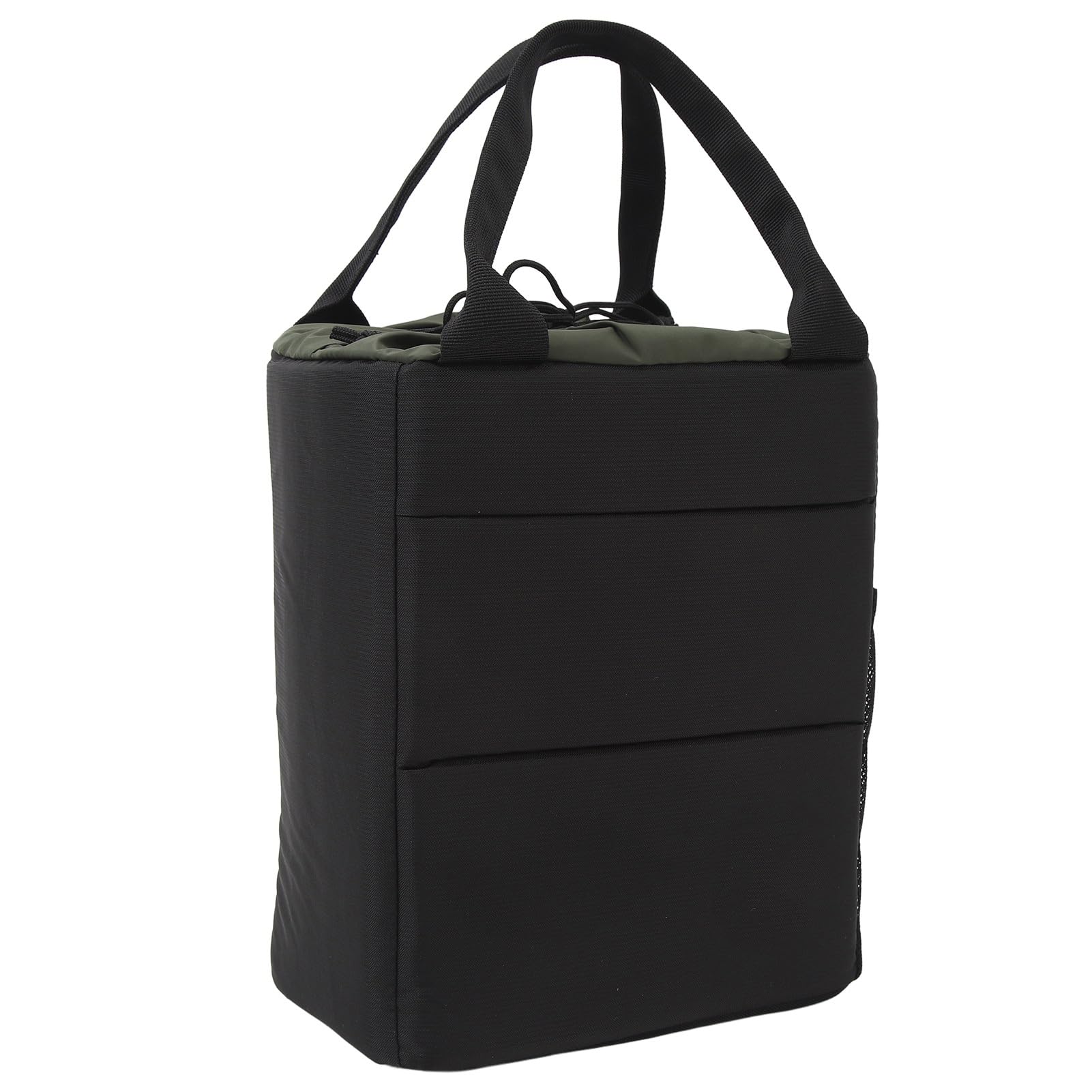 Custodia per fotocamera, tessuto impermeabile antiurto ispessito rimovibile separatore fotocamera borsa fotografica fodera di grande capacità morbida trazione a mano per A9 per R6, Nero e verde