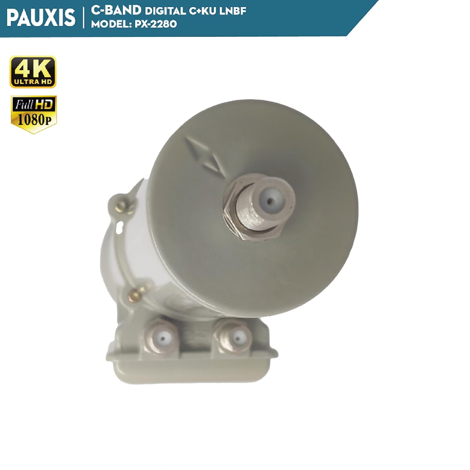 LNB C BAND AND KU BAND LNB ensemble pour TV satellite, bande C/KU double sortie LNBF, une antenne pour trois satellites, 3,4-4,2 G/10,7-12,75 GHz pour réception de télévision par satellite