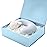 PACKHOME 17x14.5x5.5 Inches, Extra Large Gift Box with Lid, Magnetic Closure Box for Clothes and Large Gifts (Glossy Light Blue)