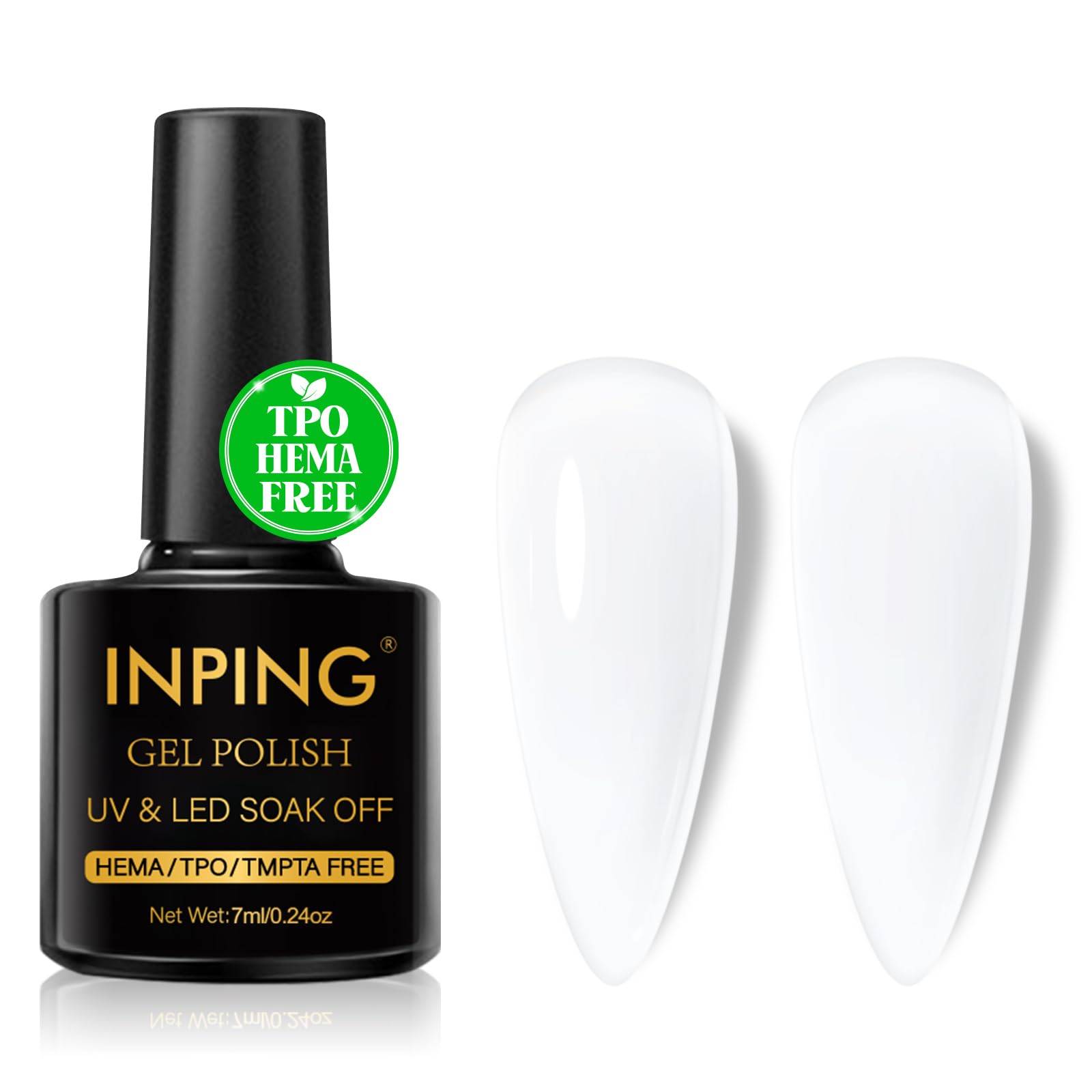 INPING Pintauñas Semipermanentes, TPO-FREE HEMA-FREE, Crystal Jelly Rose Esmaltes Semipermanentes de Uñas en Gel UV LED Gel Nail Polis Uñas Diy Manicura Nail Art Set, 7 ML — view 8