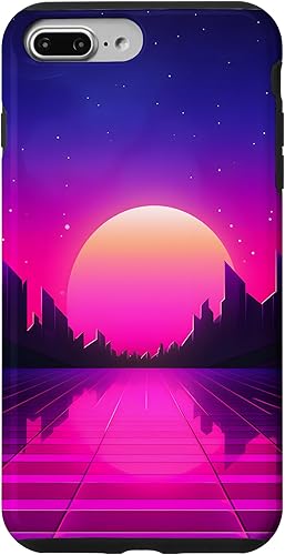Miniatura 12 de Funda estilo iPhone 16 Retrowave Vaporwave Synthwave 80s