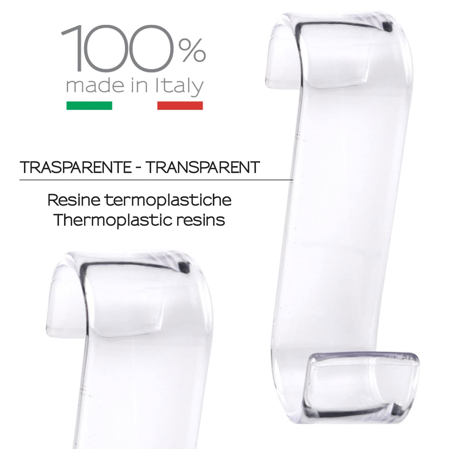 Gedy - CROCHET RADIATEUR TRANSPARENT in Plastica - Gedy - G-20250000900