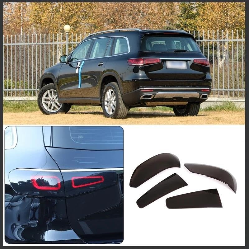 Carcasse de feu arrière fumé pour Benz GLS 2020-2022 | Finition premium en ABS noir - 2