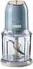 Ariete Vintage Chopper Blue 0438/05-2 Ease of Use with Speed Stage, 2 Buttons and 4 Stainless Steel Blades, Vegetable Chopper, Ice Crusher Feature, 600 ml Scale Mug