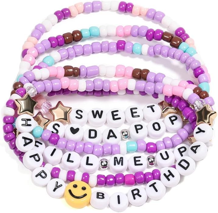 for Korea-Pop Merch Soda Pop Gifts Toys Doll Bracelets Birthday Decorations 6 Pcs Stackable Stretch Friendship Beaded Smiling Friends Bracelets Costume Merchandise Jewelry Gifts for Fans