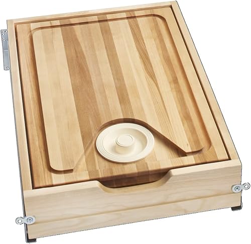 Miniatura 8 de Rev-A-Shelf Sistema de reemplazo de cajones de tabla de cortar con base de madera con cierre suave