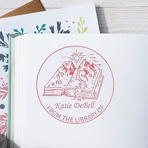 Miniatura 5 de Sello de libro personalizado, Sello de biblioteca personalizado para profesores, Sello de maestro personalizado, de la biblioteca de, Este libro