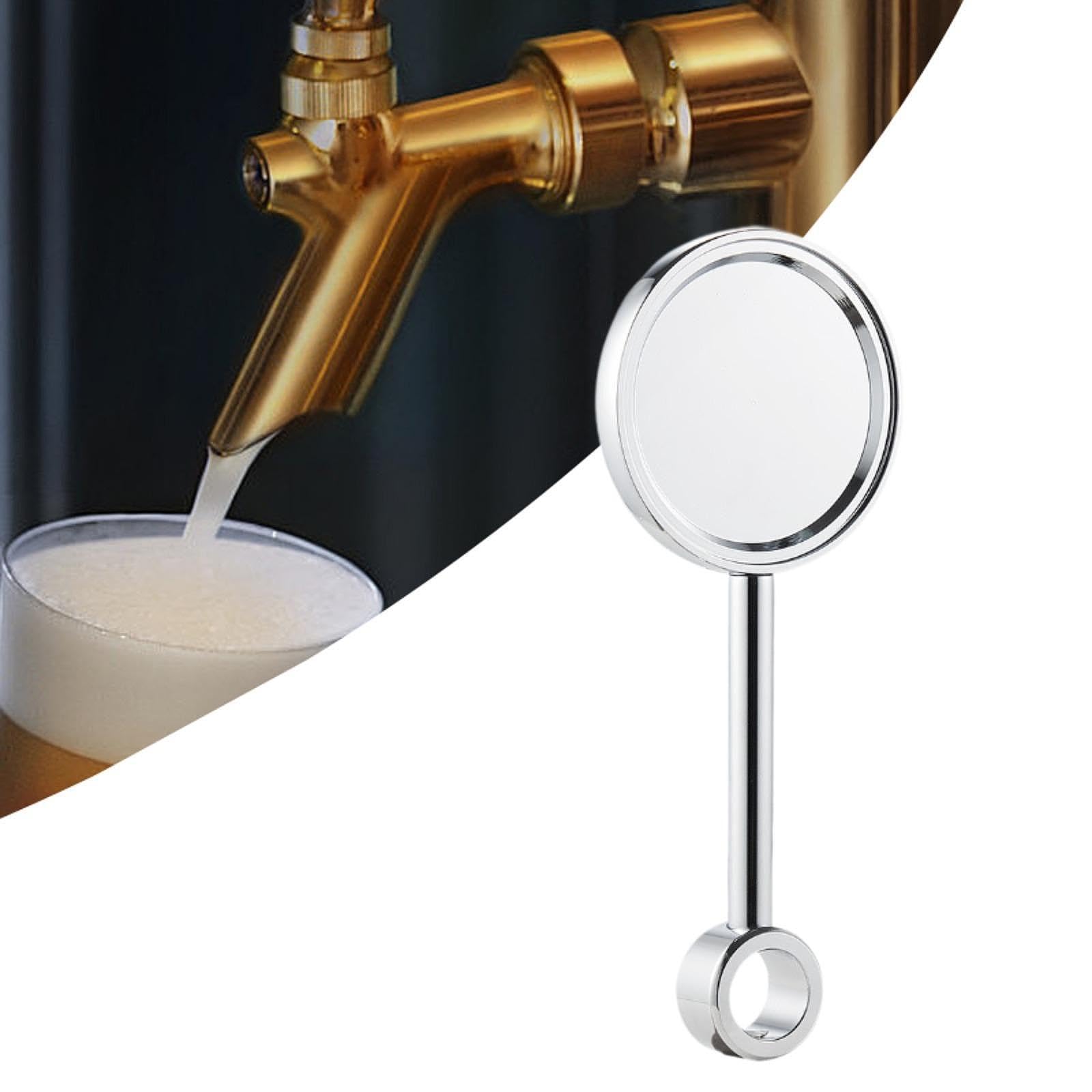 KESOTO Supporto per etichette di birra, porta etichette di birra, multifunzione, in lega di zinco, robusto, per rubinetti di birra, per uso domestico, bar, Argento, 20.5 Cm