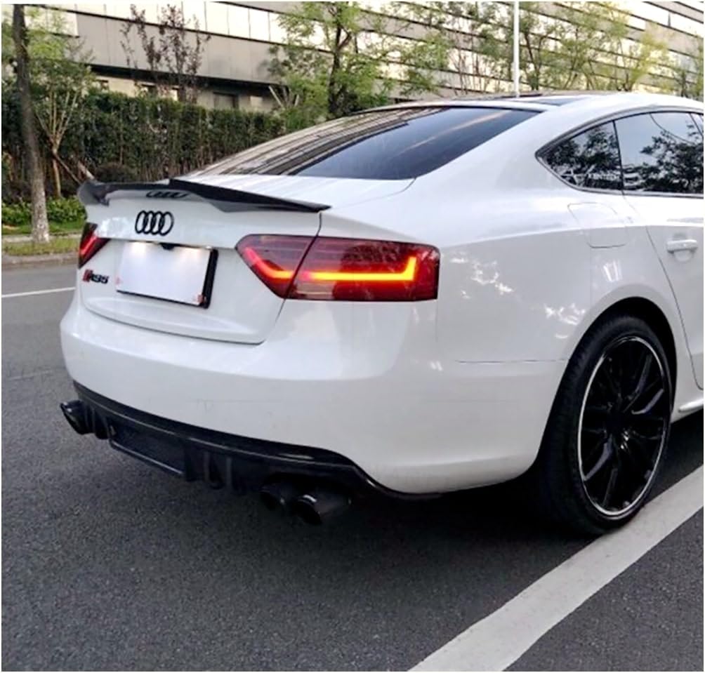 MpTuned Spoiler posteriore A5 B8 S4 Style V Forma Lucido Nero Bagagli Spoiler Per A5 2007-2016 Anno Modelli Performance Tuning Restyling