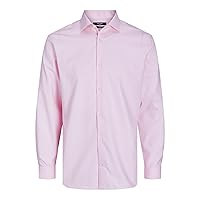 Jack & Jones Camicia da Uomo Slim Fit, Rosa Nectar