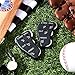 Deekin 2 Pieces 4 Wheel Baseball Umpire Clicker Black Umpire Indicator Gear Practical Baseball Counter Clicker for Innings Scorekeeper Recording Outs Innings Balls Softball Referee (Black White)