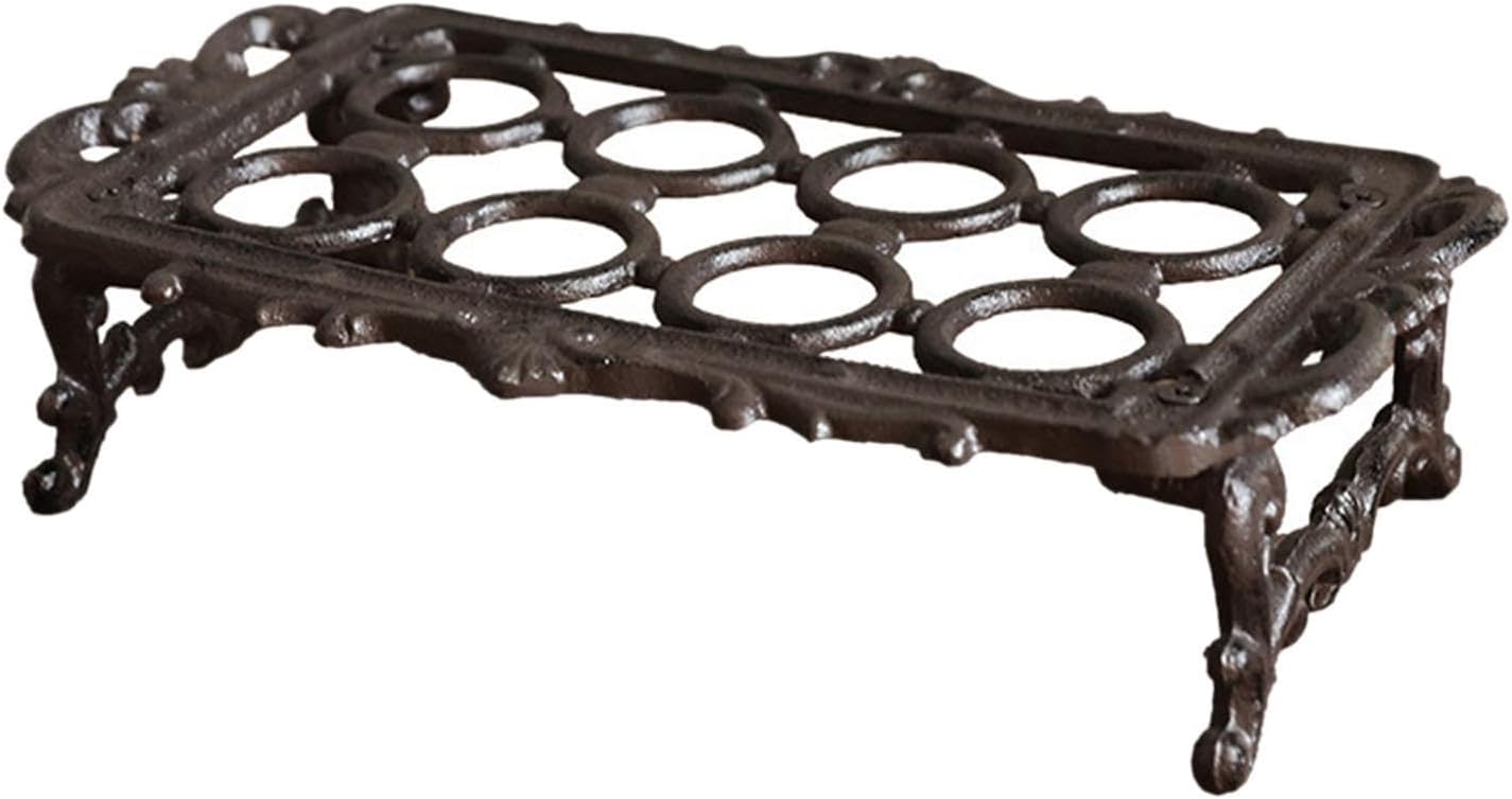 Cast Holder, Fresh Egg Tray, Retro, Vintage Organizer for Dining Room, Countertop, Kitchen and Home Decor, 8 Grids