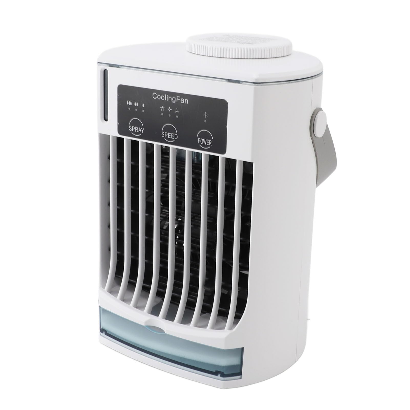 Condizionatore Portatile Raffreddatore D'aria Personale Raffreddatore D'aria Evaporativo 3 in 1 USB Desktop Ventola di Raffreddamento Umidificatore 3 velocità 500ml Basso Rumore