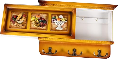 1 soporte de exhibición de estante de pared de madera montado en la pared