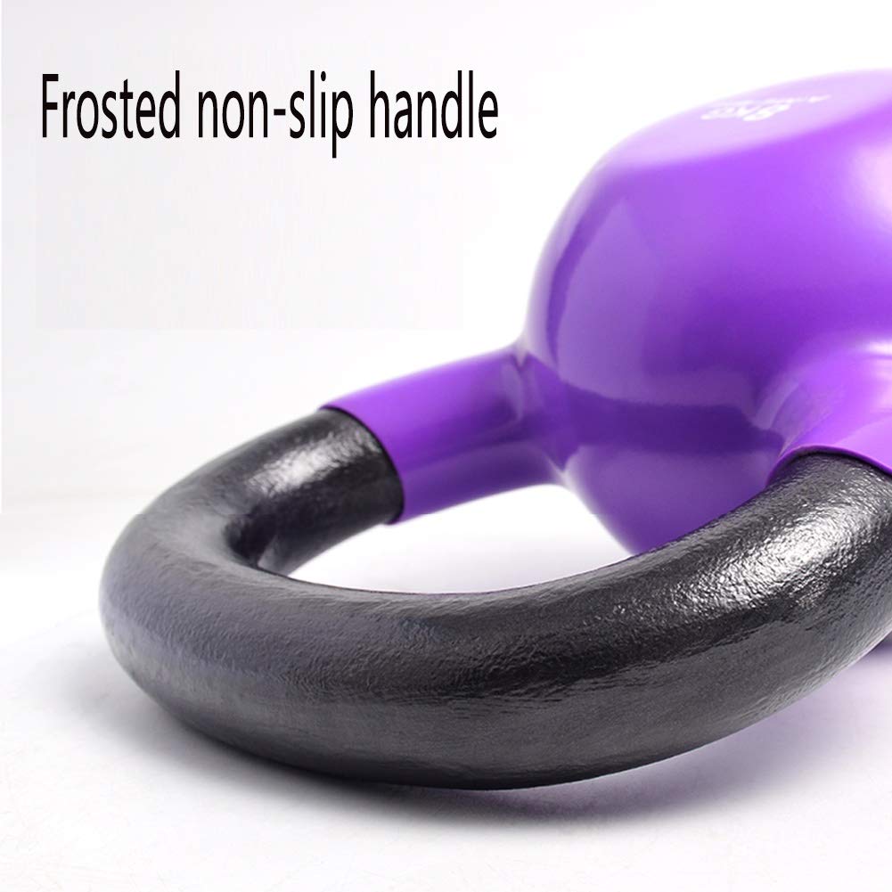Kettlebell AGYH GHISA Pesi, Manico Antiscivolo E La Base, con Protezione in Gomma, for Il Fitness E Cross Training, 8kg