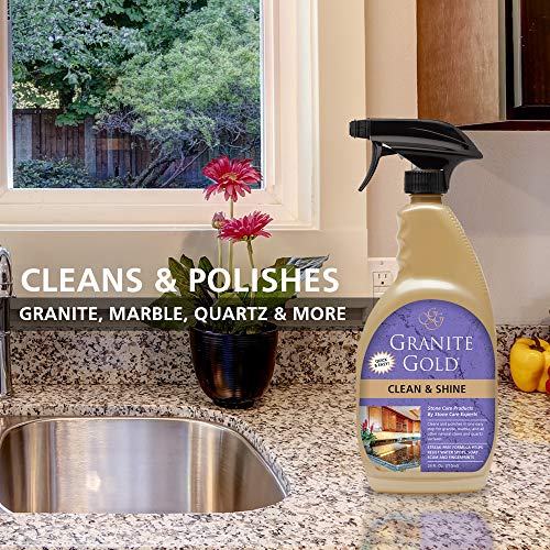 Granite Gold Clean and Shine Spray-Streak-Free Deep Cleaning & Polishing of Granite, Marble, Quartz, 24 Fl Oz (Pack of 1) - Image 4