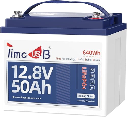 Miniatura 9 de Timeusb Batería LiFePO4, batería de litio de 12 V 140 Ah Group31 con corte de baja temperatura, BMS integrado de 100 A, energía máxima de 1792 Wh,