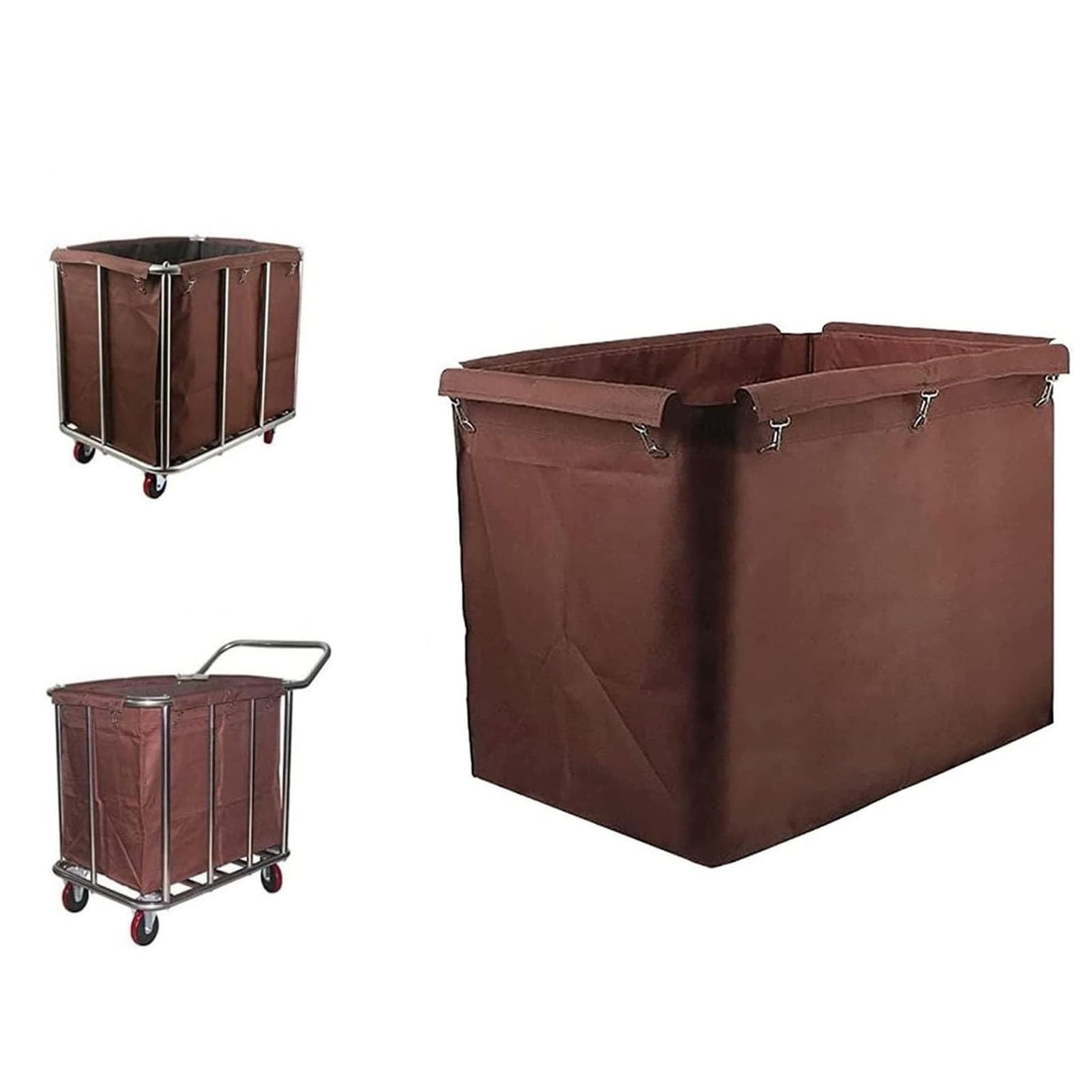 Repuesto de cesta de ropa extraíble impermeable de 400l con lona pesada