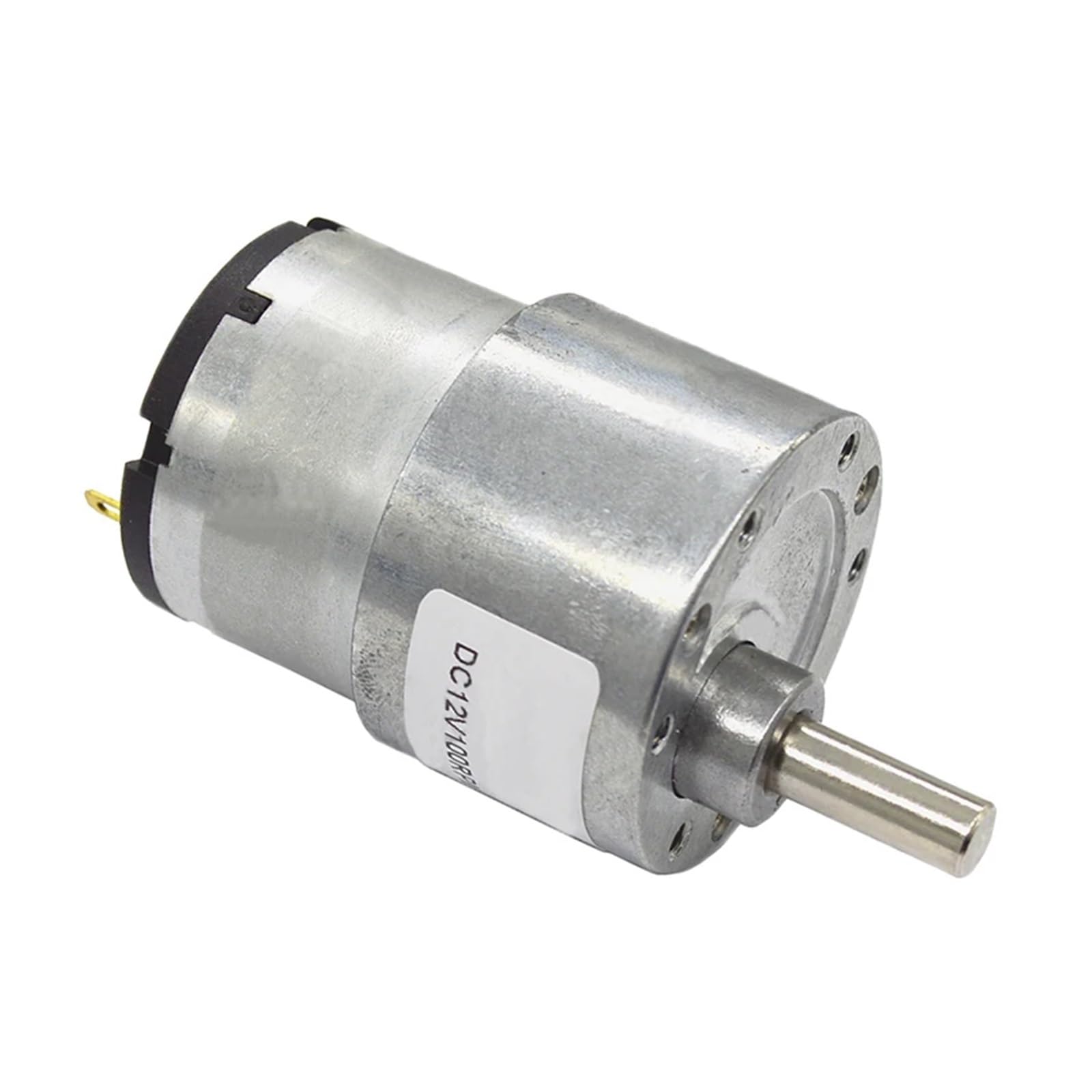 JGB37-520 Arranque de Engranajes de CC de 12 V, Reductor de Engranajes metálicos de reducción de Baja Velocidad y Alto par, Motores de Caja de Cambios de 7 RPM(107 RPM)