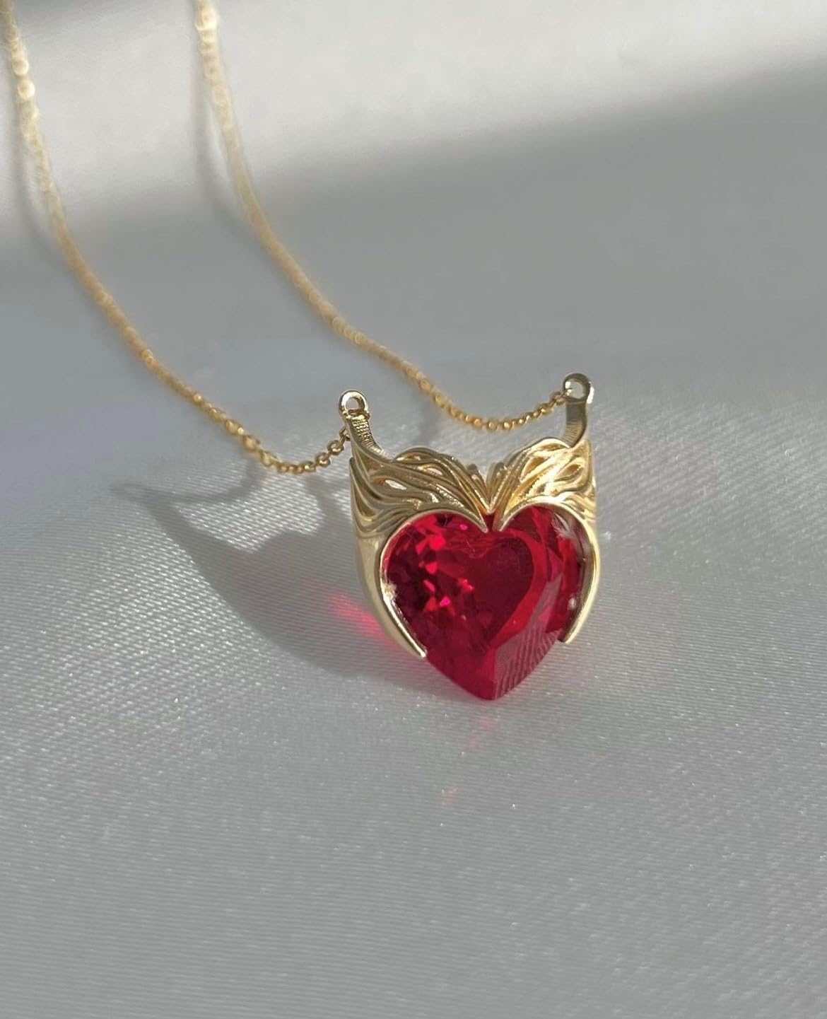 Scarlet Witch Headpiece Necklace - Scarlet Witch Necklace -Superhero Necklace -925 sterling silver