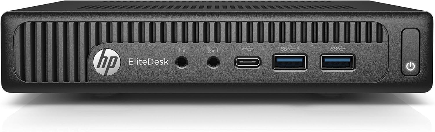 HP EliteDesk 800 G2 Mini PC de Escritorio, Intel Core i7-6700T, 8 GB de RAM, SSD de 256 GB, Teclado y ratón, Wi-Fi, Bluetooth, Windows 11 Pro (Reacondicionado)
