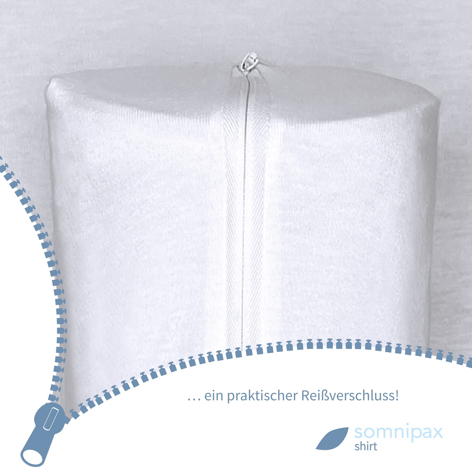 Comfort Anti-Schnarch-Shirt mit Luftkissen, 100% Bio-Baumwolle, Hilfe bei CPAP-Therapie, gegen Schlafapnoe, für Männer XXXL