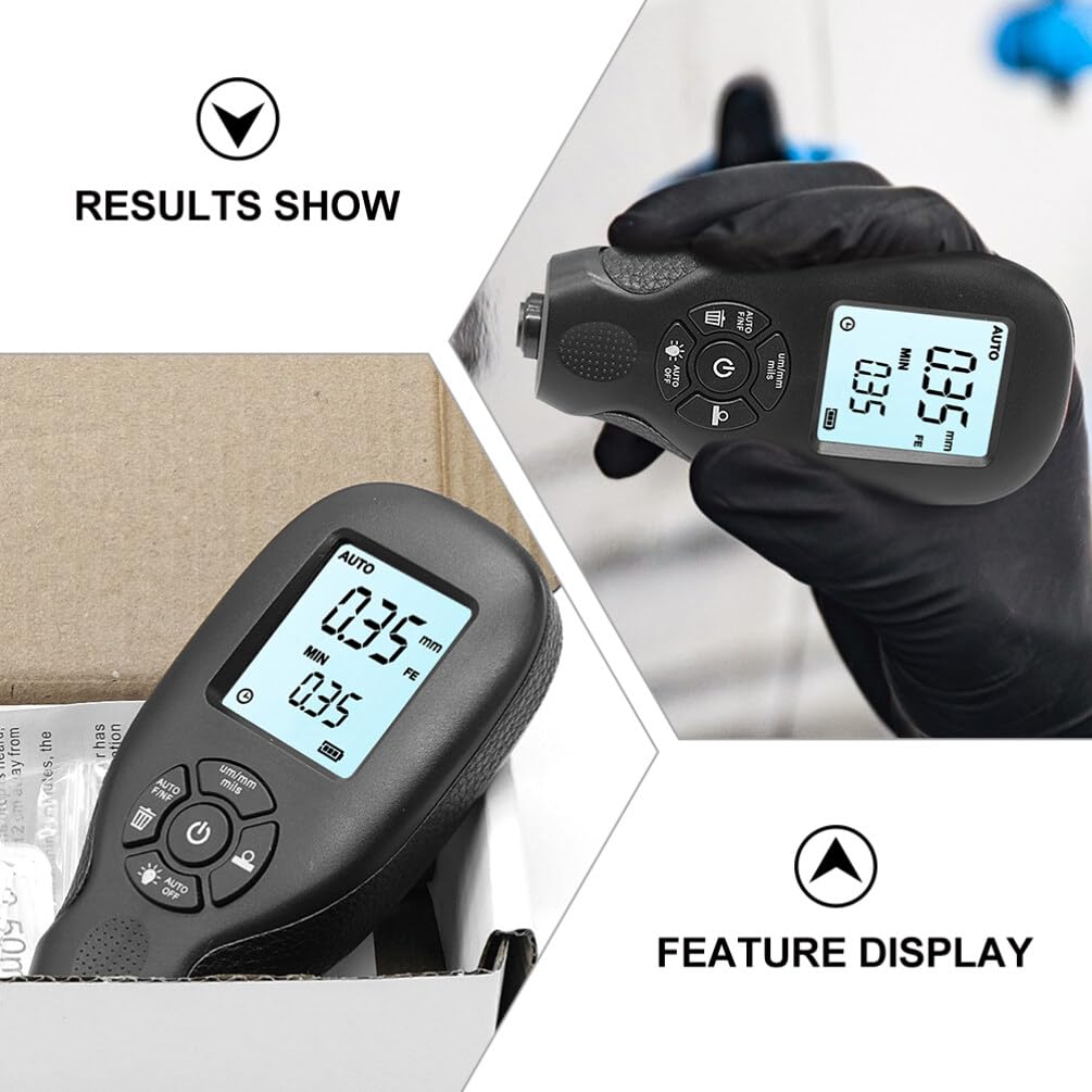 VICASKY 3pcs Car Paint Digital Thickness Gauge Portable Coating Testing Tool High-Definition Display for Automotive Inspection Easy to Use and Convenient Coating Depth Measurement