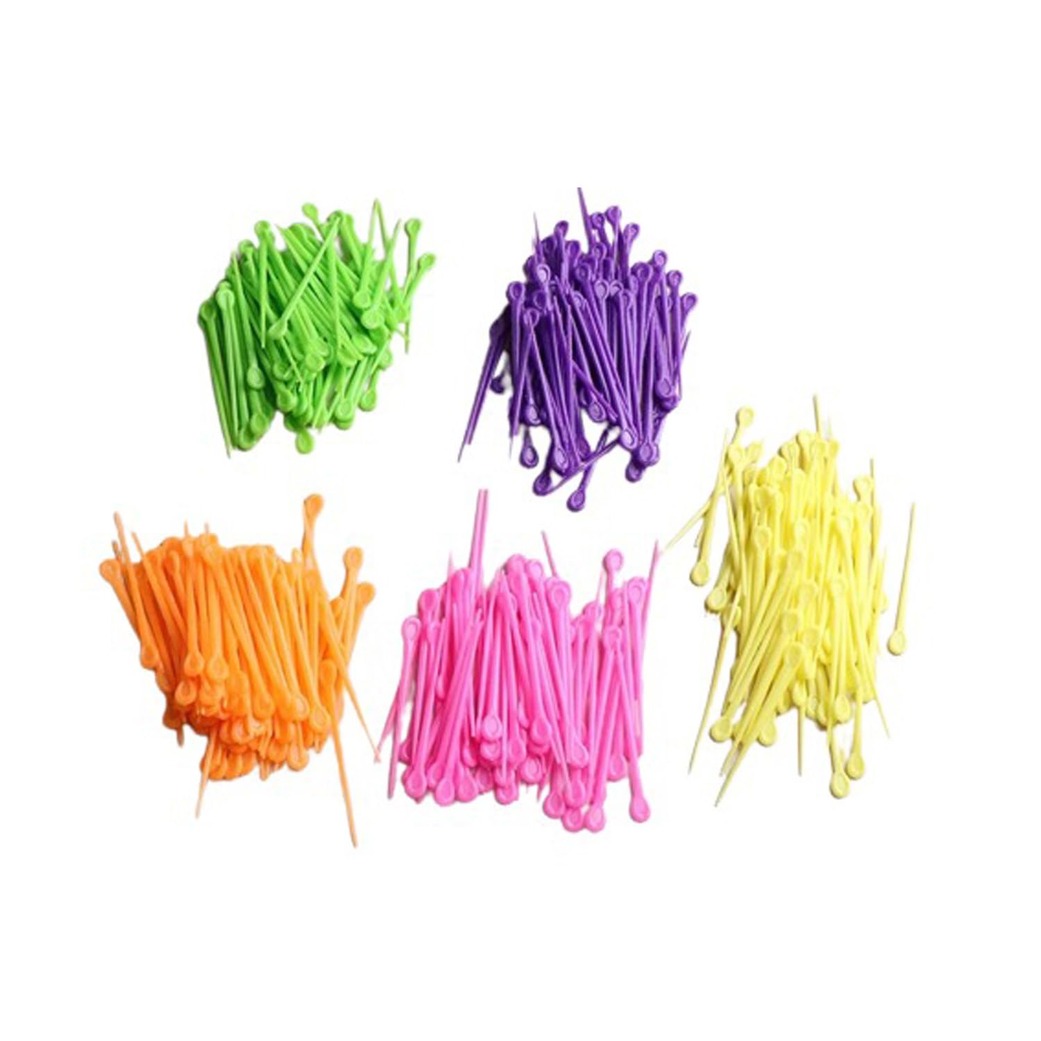 ArrErr 300 Pack Hair Rollers Pins Picks Sticks Brush Curler Perm Pick Pin for DIY Hairstyle Styling Women Girls Professional Bangs Curly