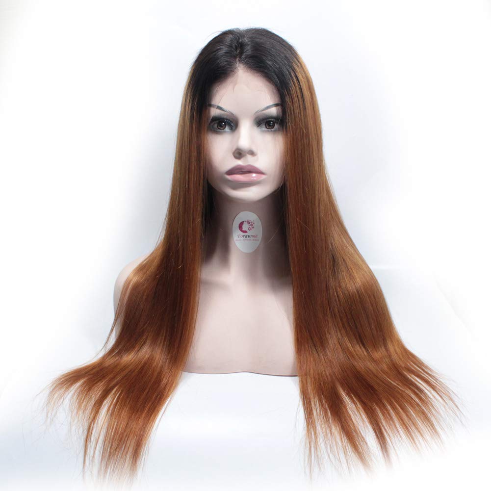 Body Wave Brazillian Ombre Human Hair Lace Front Wigs For Women 180% Density 1B/27 Remy Real Pre Plucked Frontal Lace Wigs Productions 13X4 Deep Space 10 Inch