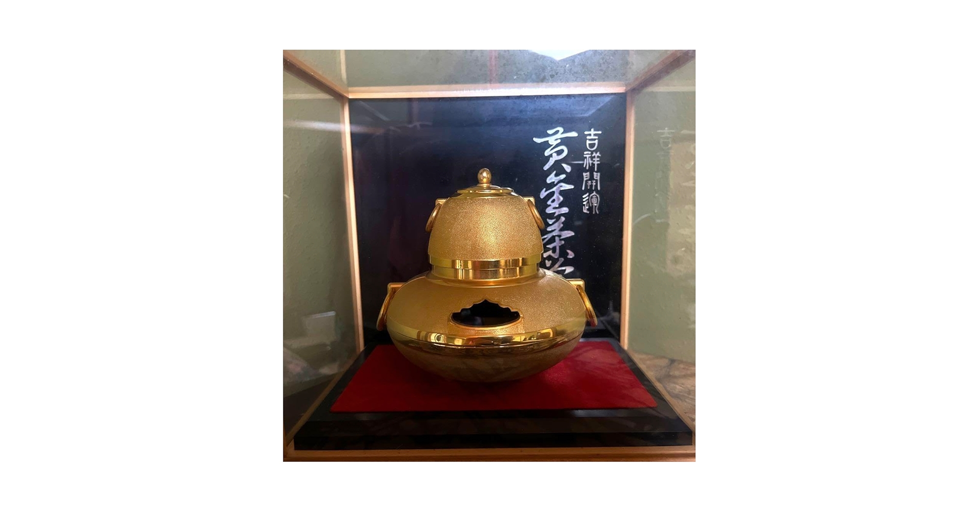 黄金の茶釜／24kGP。座布団付き。【鳳凰があしらわれております　置物】 2025年最新】黄金茶釜 24kgpの人気アイテム - メルカリ