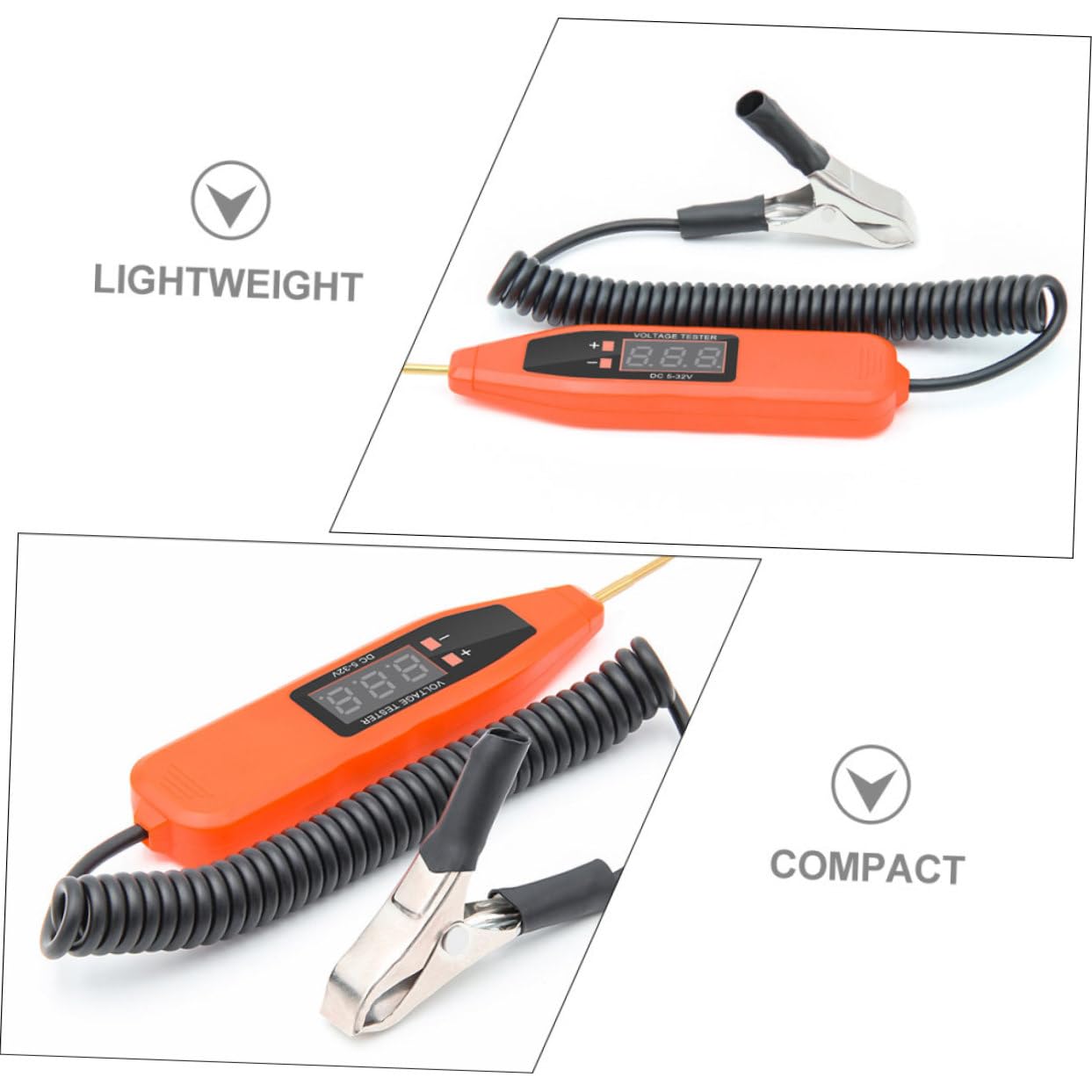 Zerodeko 4 Pièces Stylo de test de tension stylo testeur de tension de voiture numérique fusible voiture outil de testeur de fusibles de voitures testeur électrique automatique électronique