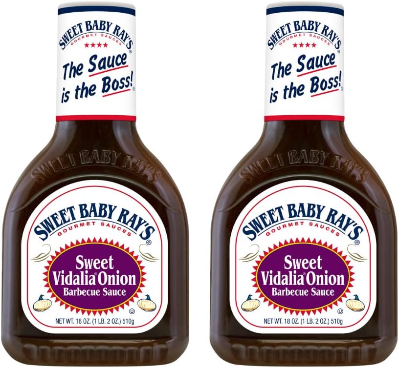 Sweet Baby Ray's Barbecue Sauce, Sweet Vidalia Onion, 18-Ounce (Pack of 2)
