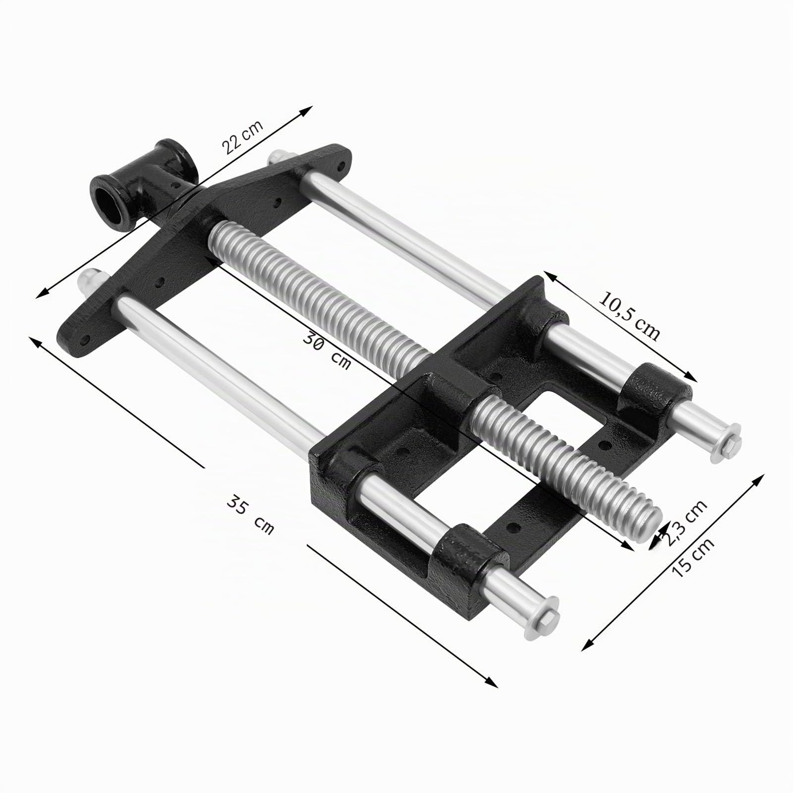 Étau pour travail du bois, étau à pinces frontales, étau pour travail du bois findmall, 22,9 cm, fonte, vis frontale, étau pour travail du bois